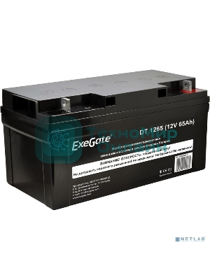 Аккумуляторная батарея ExeGate DT 1265 (12V 65Ah, под болт М6)