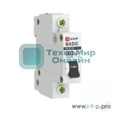 Выключатель автоматический EKF mcb4729-1-50C 1P 50А (C) 4,5кА ВА 47-29 EKF Basic