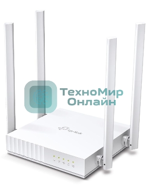 Роутер беспроводной TP-Link Archer C24 AC750 10/100BASE-TX белый