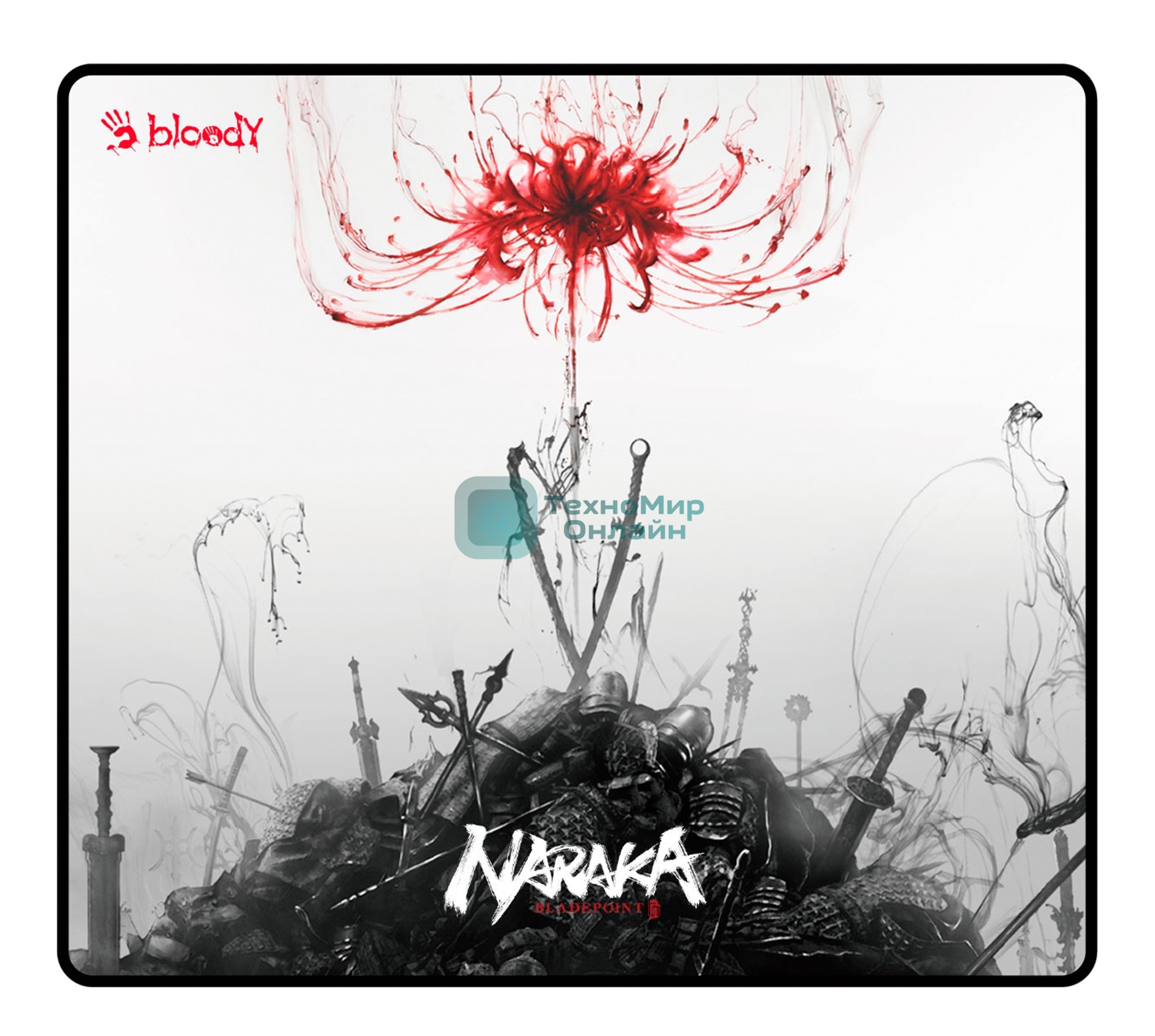Коврик для мыши A4Tech Bloody BP-45 Naraka белый/рисунок 450x400x3мм