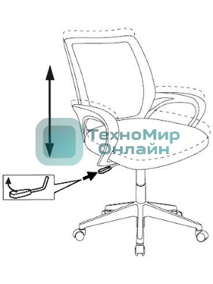 Кресло Бюрократ BuroKIDS 1 W Sticks 02 песочный, ткань, 120 кг