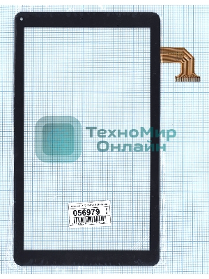 Сенсорное стекло (тачскрин) FX-10.1-0092A-F-02, черное