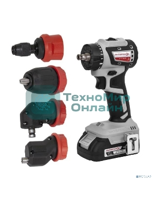 Дрель-шуруповерт аккумуляторная бесщеточная ИНТЕРСКОЛ КОМБИ ДА-13/18В 50 (2 АКБ 2 А·ч и ЗУ, кейс)