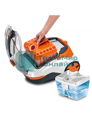 Моющий пылесос Thomas DryBOX + AquaBOX Cat&Dog белый/оранжевый, 325/1700Вт, уборка сухая, пылесборник контейнер 2.6 л
