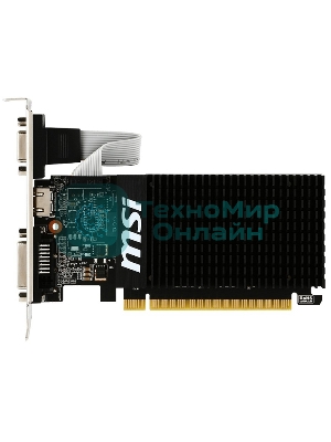 Видеокарта MSI PCI-E GT 710 2GD3H LP nVidia GeForce GT 710 2048Mb 64bit DDR3 954/1600 DVIx1/HDMIx1/CRTx1/HDCP Ret low profile
