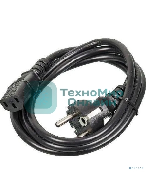 Кабель питания ExeGate Power PC-3P (Евровилка Schuko->С13) VDE-250V-3*1.0-CU, 10A, черный, 3м