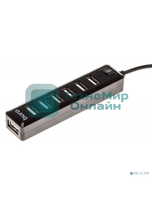 Разветвитель USB 2.0 Buro BU-HUB7-1.0-U2.0 7порт. черный