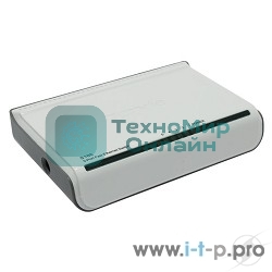 Коммутатор Tenda S105 mini S105 компактный - 5 х 10/100 Мбит/с, пластиковый корпус, внешний БП