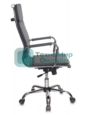 Кресло руководителя Бюрократ CH-993/grey серый, искусственная кожа, крестовина хром