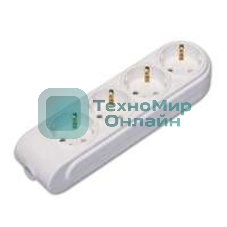 Колодка удлинителя 4-м с заземл. защ. шторки Makel