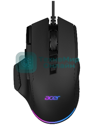 Мышь проводная Acer OMW180 черный, 6400 dpi, USB, кнопки - 9
