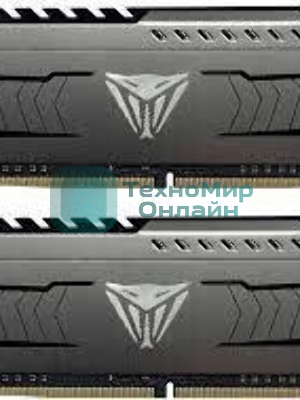 Оперативная память Patriot Viper Steel, DDR4, 64GB (2x32GB), 3200MHz, CL16, DIMM, радиатор, черный