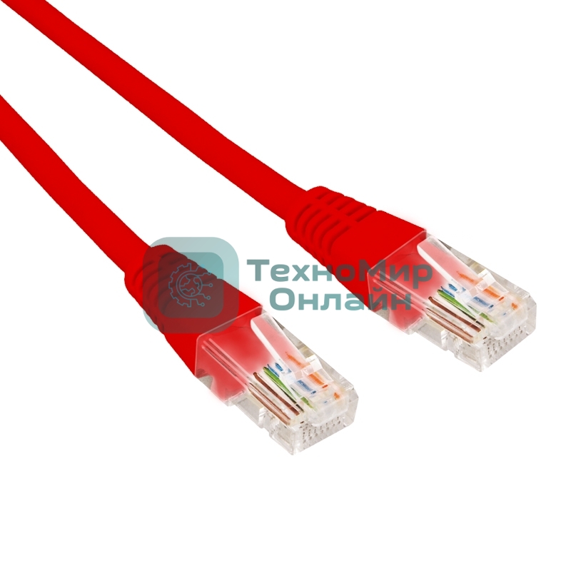 Патч-корд U/UTP Rexant cat.6, RJ45-RJ45, неэкранированный, 26AWG, LSZH, красный, 3 м