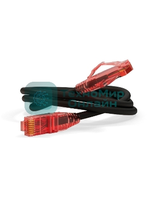 Патч-корд Hyperline PC-LPM-UTP-RJ45-RJ45-C5e-10M-LSZH-BK U/UTP, Cat.5e, LSZH, 10 м, черный