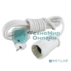 Удлинитель Makel 1 гн 3 м б/з бел.