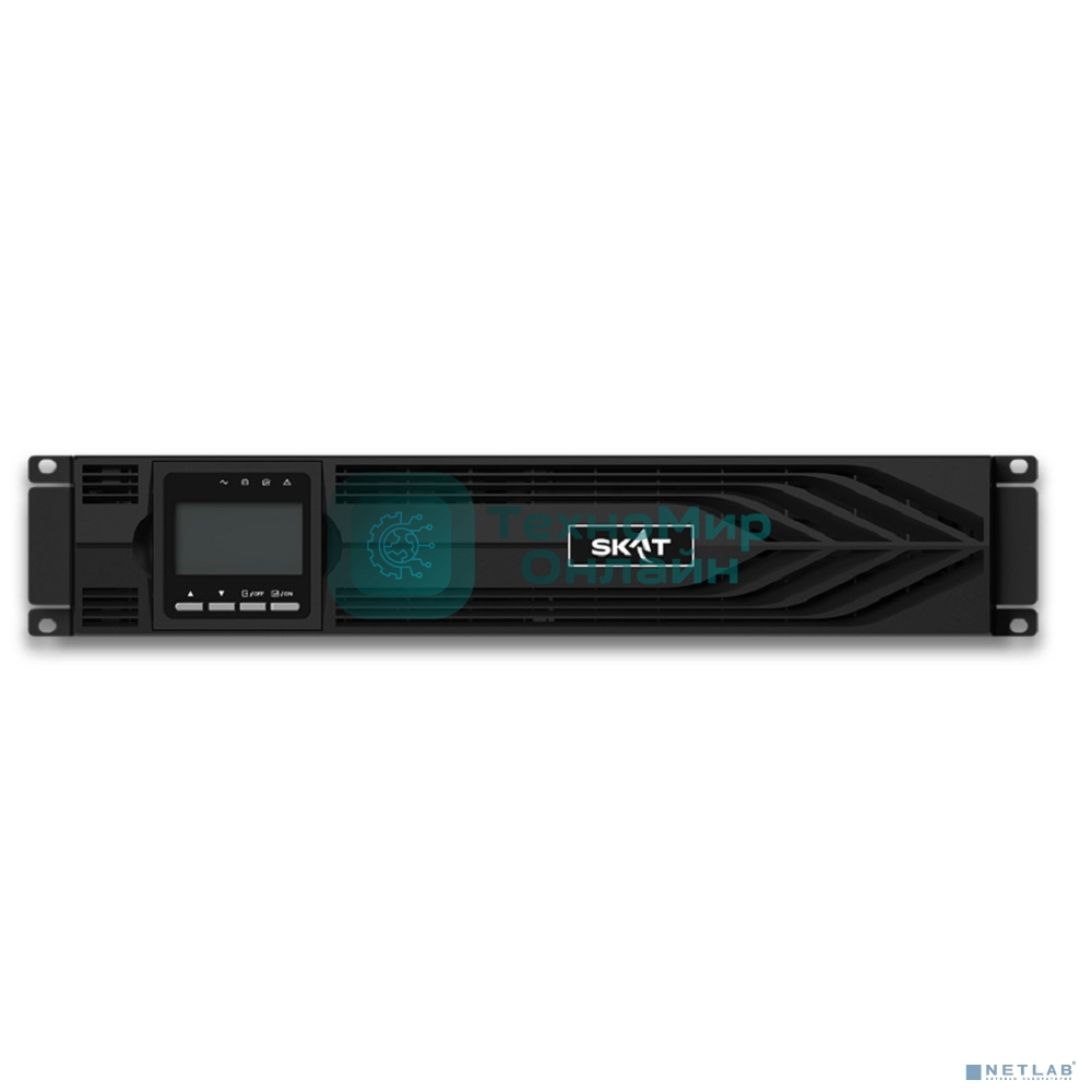 Источник бесперебойного питания Бастион SKAT-UPS 3000-RACK-ON-6X9 P3 Online, синус, 3000ВА/3000 Вт, стойка/на пол, 2xSchuko+1xC19, встр. АКБ 72В (6x9 А·ч), SNMP/USB/RS-232/EPO, доп блок до 4 шт SKAT BC 72/18S3, МПТ (8772)