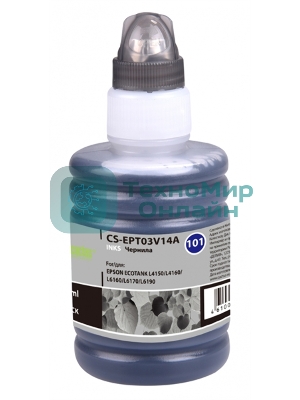 Чернила Cactus CS-EPT03V14A 101BK, черный пигментный, 127 мл для Epson L4150/L4160/L6160/L6170