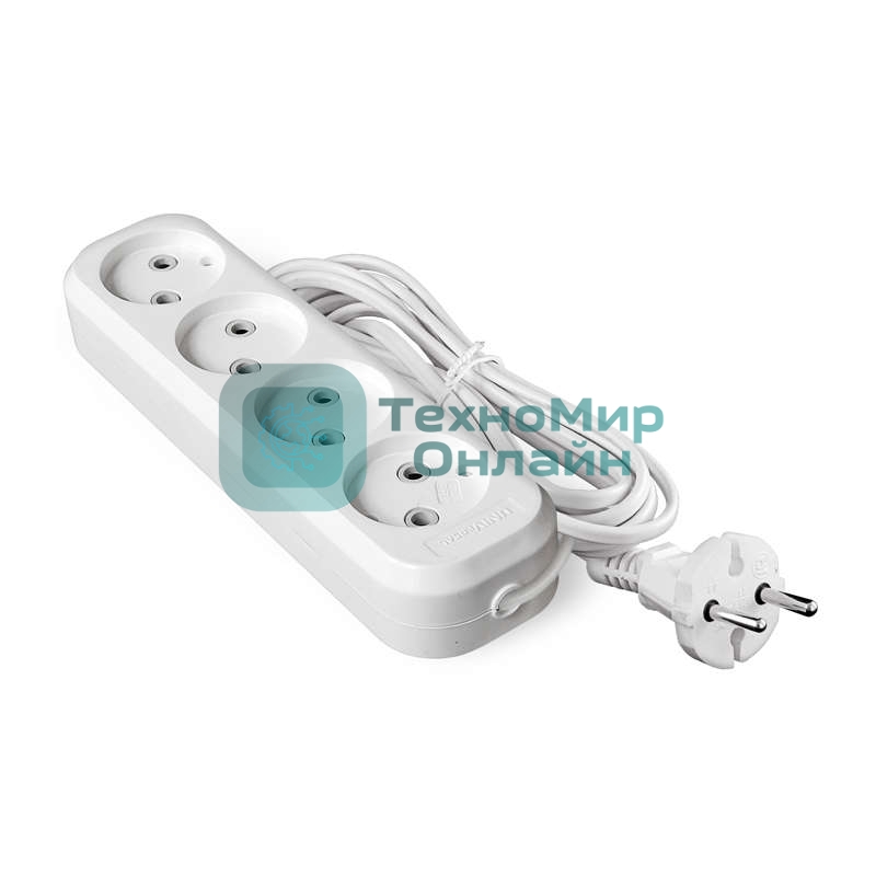 Удлинитель 4х5 м без заземл. 6А IP20 У6-766 ШВВП 2х0.75 UNIVersal 9631944