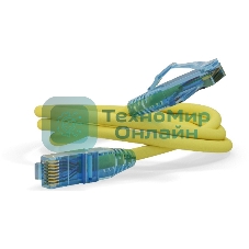 Патч-корд Hyperline PC-LPM-UTP-RJ45-RJ45-C6-2M-LSZH-YL Патч-корд U/UTP, Cat.6, LSZH, 2 м, желтый