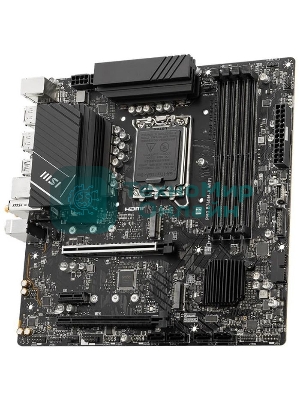 Материнская плата MSI PRO B760M-A WIFI, LGA 1700, Intel B760, 4xDDR5, 4xSATA, 2xM.2, 1xPCI-E 4.0 x16, 1xPCI-E 4.0 x4, 2xHDMI, 2xDP, 1x2.5Gb LAN, 2xUSB-A 2.0, 2xUSB 3.2 Gen 1, 2xUSB 3.2 Gen 2, 3x3.5 мм, 7.1, Micro-ATX