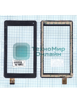 Сенсорное стекло (тачскрин) HK70DR2489-V02, черное