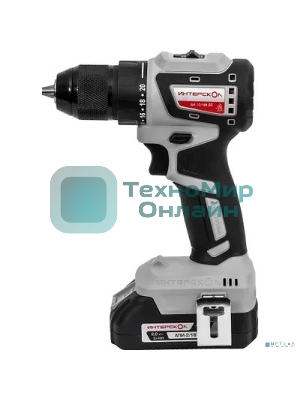 Дрель-шуруповерт аккумуляторная бесщеточная ИНТЕРСКОЛ КОМБИ ДА-13/18В 50 (2 АКБ 2 А·ч и ЗУ, кейс)