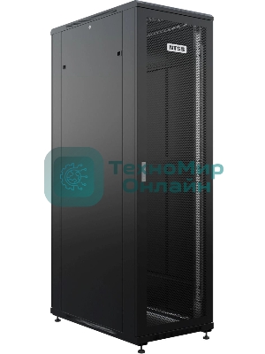 Шкаф серверный NTSS Премиум (NTSS-R42U60120PD/PDD-BL) напольный 42U 600x1200мм пер.дв.перфор. металл 900кг серый 1110мм 150кг IP20 металл