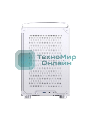 Компьютерный корпус без блока питания JONSBO C6 MAX Handle, Mini-Tower, TG, no fan, 1xUSB-A 3.0 + 1xUSB-C 3.1, mATX, mITX белый