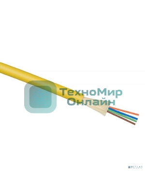 Кабель ВО Cabeus Tight Buffer, 4хОВ, OS2 G.652, LSZH, Ø 5мм, внутри зданий, желтый