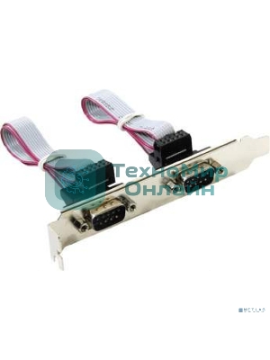 Планка портов в корпус 2xCOM DB9 Male, Orient C088 oem
