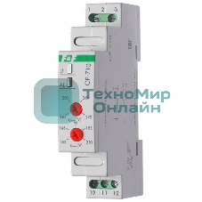 Реле напряжения CP-710 (однофазный; контроль верхнего и нижнего значений напряжения; монтаж на DIN-рейке 35мм; 230В 10А 1P IP20) F&F EA04.009.001