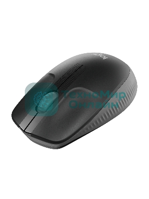 Мышь беспроводная Logitech M190 черный, 1000 dpi, радиоканал, USB, кнопки - 3