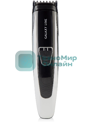 Набор для стрижки Galaxy Line GL 4154,черный с серебристым, аккумуляторный, лезвия из япон. нержав. стали, индикатор работы и заряда, вр. непрер. раб. 45 мин, регулировка длины стрижки (2; 5; 10; 15мм), нож шириной 41 мм, триммер шир. 25 мм, головка вращ. на 360