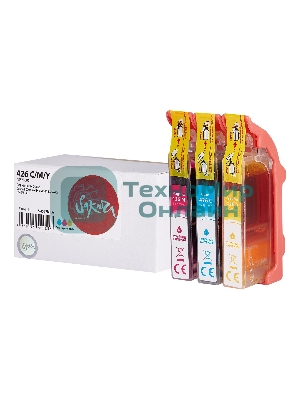 Набор струйных картриджей Sakura 4557B006 (426 C/M/Y) для Canon, мультипак, 800/650/720 к.