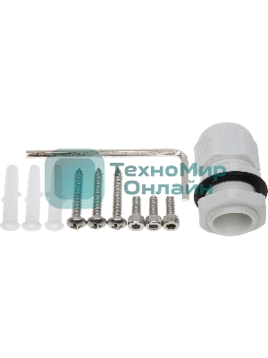 Монтажная коробка Dahua для уличных видеокамер серии HFWxxR-Z/VF; Размеры:90x32мм Water-proof Junction Box PFA135