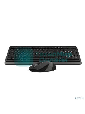 Комплект клавиатура+мышь A4Tech FStyler FG1010S беспроводной, USB, 2000 DPI, чёрный/серый