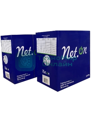 Кабель UTP 4х2х24AWG кат.5 омедн. (м) Net.on 01-0302