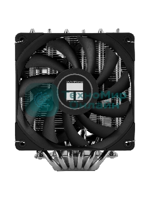 Кулер для процессора Thermalright Royal Knight 120 SE (4-pin PWM, 155мм, Ni/Cu, 6x6мм, 2x120мм, 66.17CFM/59CFM, 25.6dBA/26.1dBA, 1500RPM/1800RPM, S: 1200, 1700, 1851, 115X, AM4, AM5, silver, black)