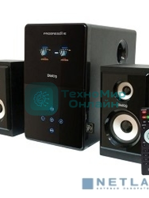 Акустическая система Dialog Progressive AP-220 черный 2.1, 30W+2*12W RMS, USB+SD reader