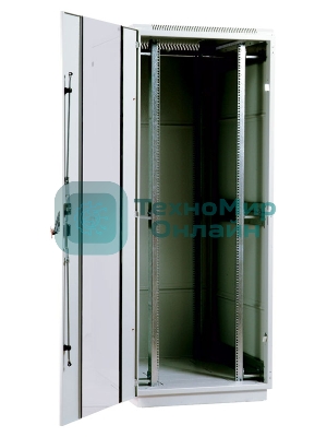 Шкаф телеком. напольный 42U (800x1000) дверь стекло (ШТК-М-42.8.10-1ААА) (3 коробки)