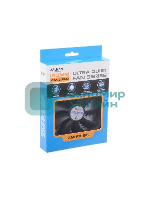 Вентилятор для корпуса Zalman ZM-F3 PLUS (SF) черный, 120 мм, 1200 об/мин, 23 дБ, 3 pin
