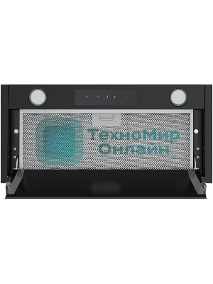 Вытяжка встраиваемая Maunfeld Fantasy Light 60 черная, 59.7 см, 800 куб. м/ч, 52 дБ