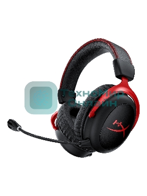 Гарнитура HyperX Cloud II красный, проводная, совместимость с консолями