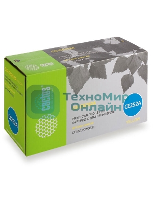 Картридж лазерный Cactus CS-CE252A желтый (7000 стр.) для HP Сolor LaserJet CP3525/CM3530