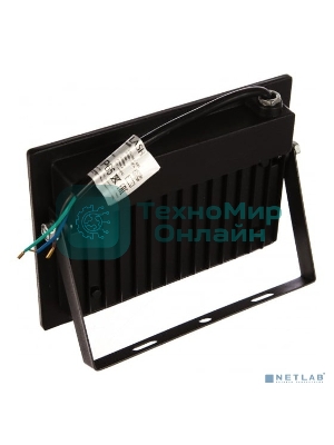 Прожектор уличный Ultraflash LFL-7001 C02 светодиодный 70Вт корп.мет./стек.черный (13328)