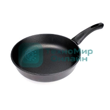 Сковорода НЕВА МЕТАЛЛ 9128 д.28 (Диаметр 28 см. 4-х слойное антипригарное покрытие ТИТАН пк равномерно нагревается за счет особой конструкции корпуса по принципу 