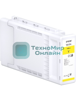 Картридж струйный Epson T41F440 (C13T41F440) Singlepack UltraChrome XD2 желтый (350 мл) для SureColor T3400, T3400N, T3405, T3405N, T5400, T5400M, T5405