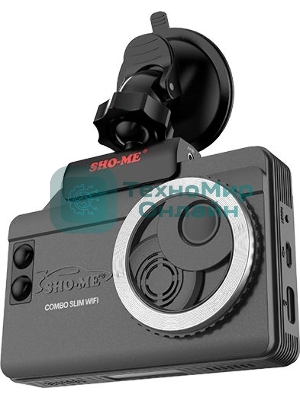 Видеорегистратор с радар-детектором Sho-Me Combo Slim WiFi GPS ГЛОНАСС