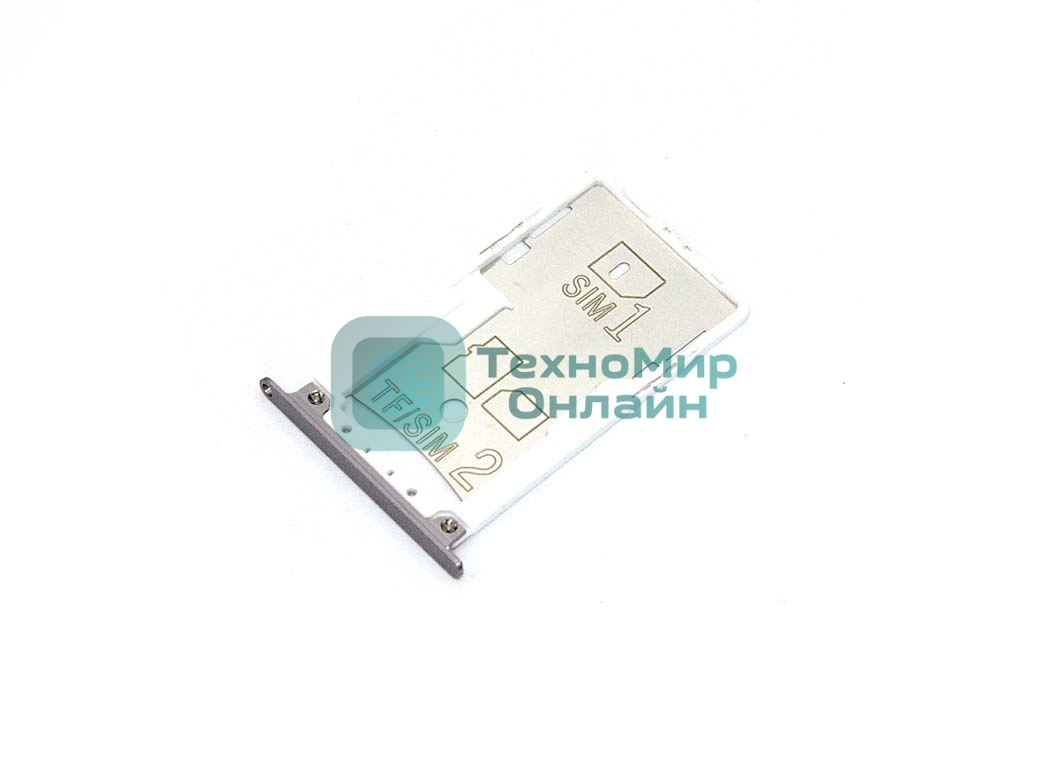 Лоток для SIM-карты Xiaomi Redmi Note 4 серый