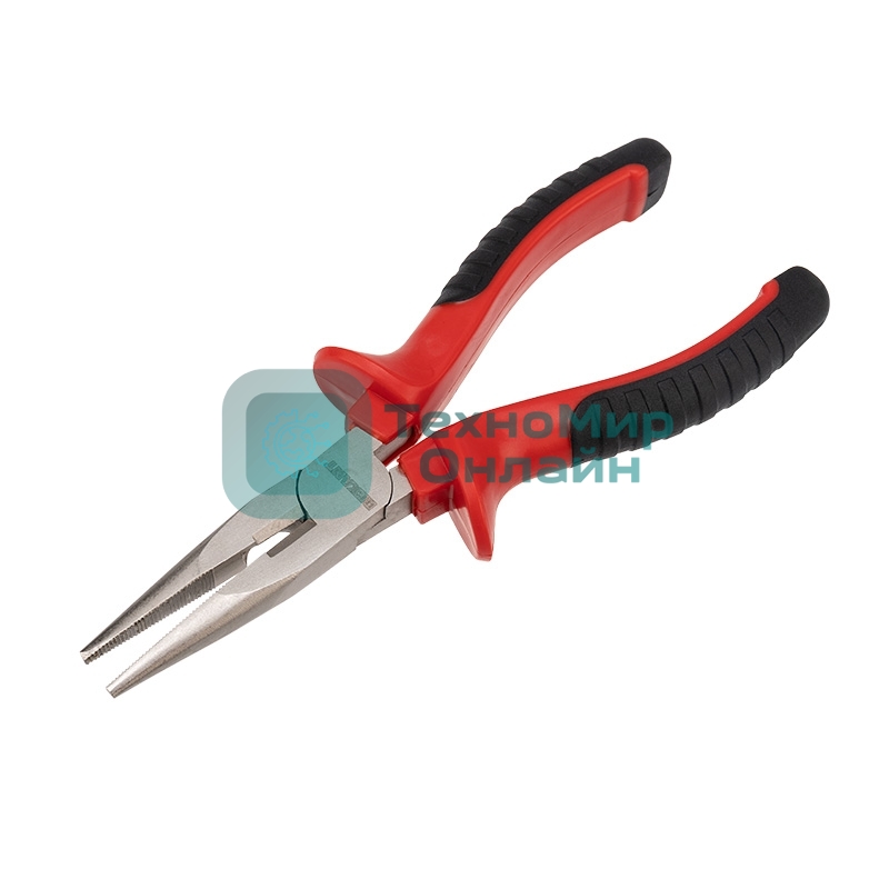 Тонкогубцы Rexant 160 мм никелированные, двухкомпонентные рукоятки